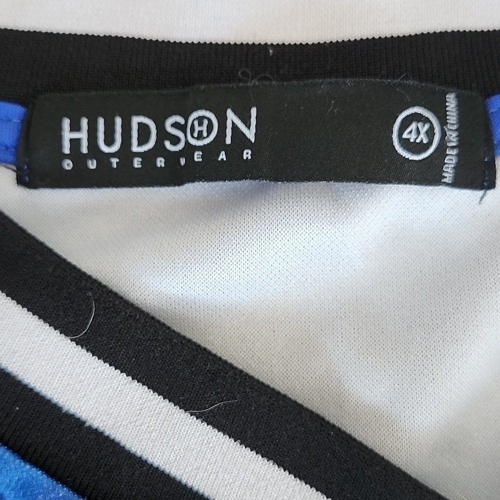 Hudson Outerwear 4X Blue Shark Bite Jersey “Kill Ape” Graphic Hip Hop Streetwear - Picture 8 of 10